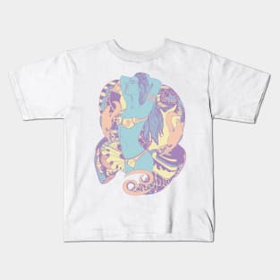 Retro Blend Cancer Beauty Kids T-Shirt